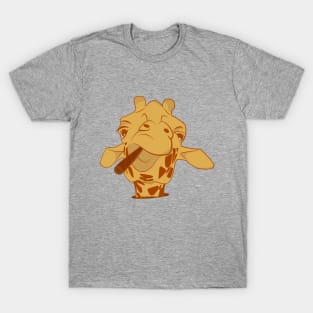 giraffe with a cigarette T-Shirt